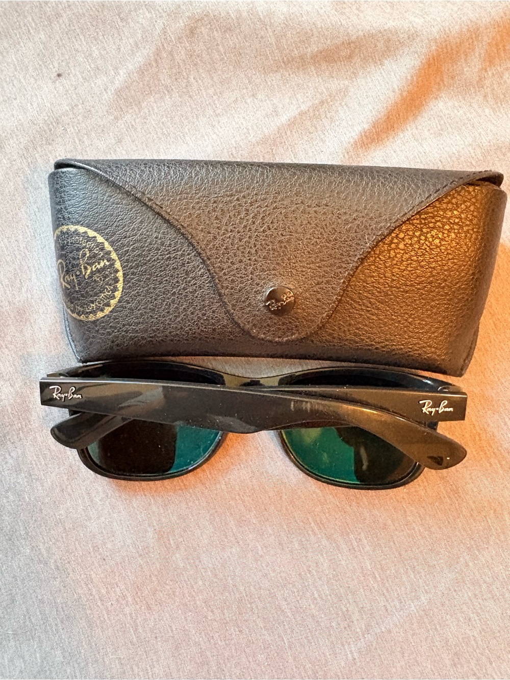Ray-Ban Polarized Wayfarer-Style Sunglasses with Case - Picture 2 of 4